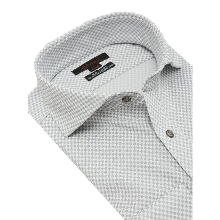 ノーアイロンストレッチ スタンダードフィット カッタウェイ長袖ニットシャツ | TAKA-Q MEN | 詳細画像2 