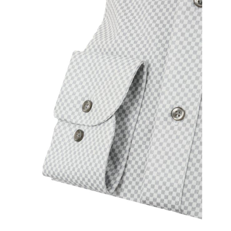 ノーアイロンストレッチ スタンダードフィット カッタウェイ長袖ニットシャツ | TAKA-Q MEN | 詳細画像3 