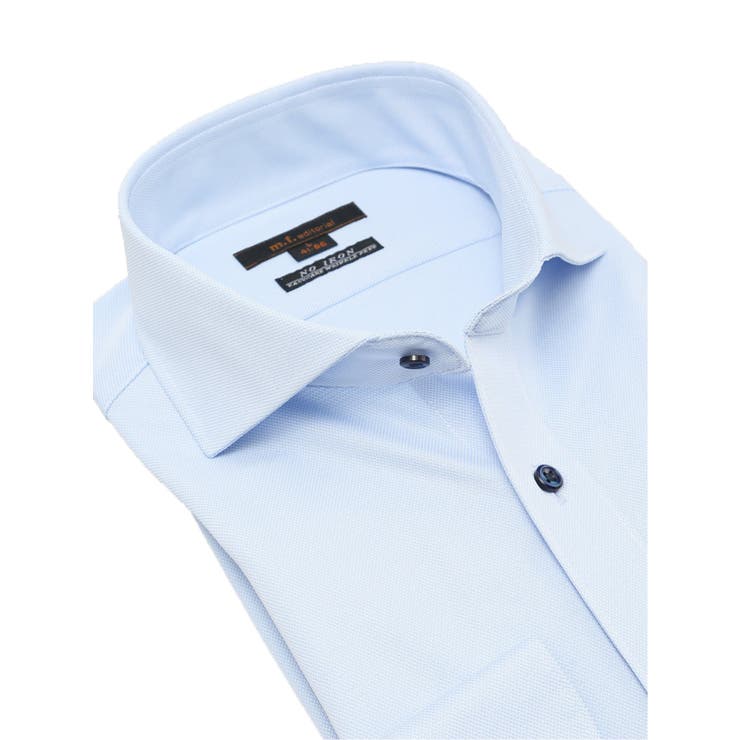 ノーアイロンストレッチ スタンダードフィット カッタウェイ長袖ニットシャツ | TAKA-Q MEN | 詳細画像2 