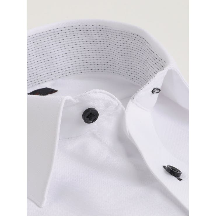 形態安定 吸水速乾 スタンダードフィット ワイドカラー長袖シャツ | TAKA-Q MEN | 詳細画像2 