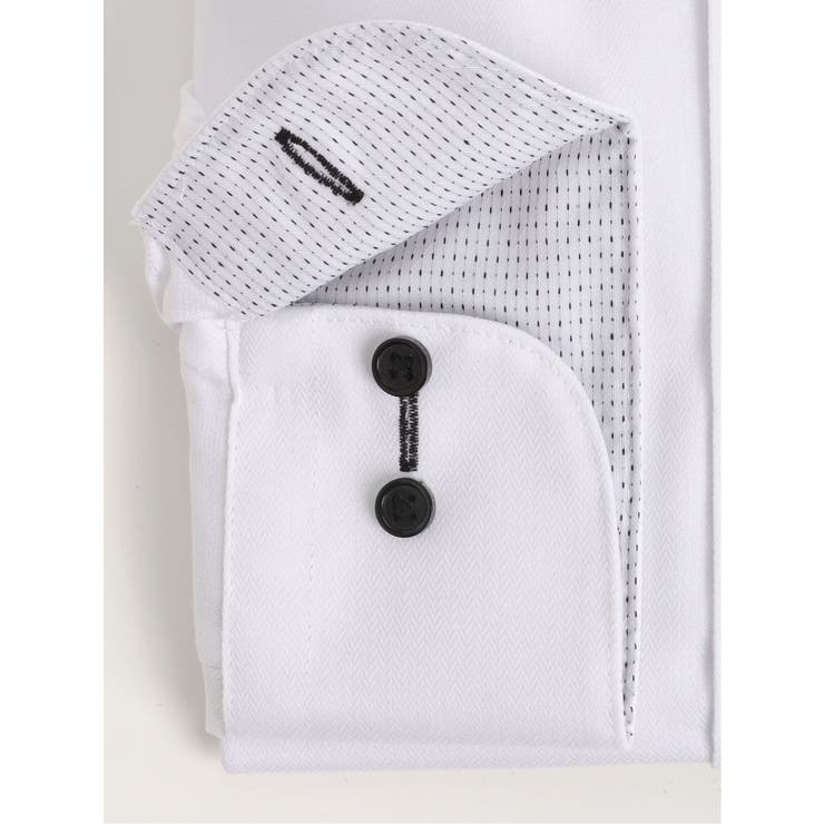 形態安定 吸水速乾 スタンダードフィット ワイドカラー長袖シャツ | TAKA-Q MEN | 詳細画像3 