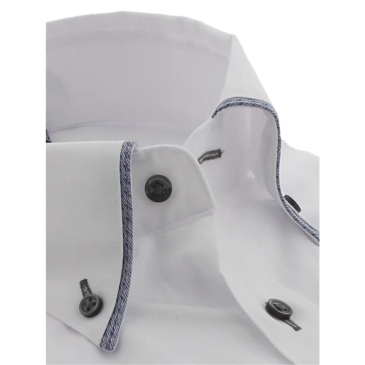 形態安定 吸水速乾 スリムフィット ボタンダウン長袖シャツ | TAKA-Q MEN | 詳細画像2 