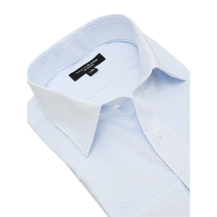 【WEB限定】形態安定 吸水速乾 スタンダードフィット ワイドカラー長袖シャツ | TAKA-Q MEN | 詳細画像2 