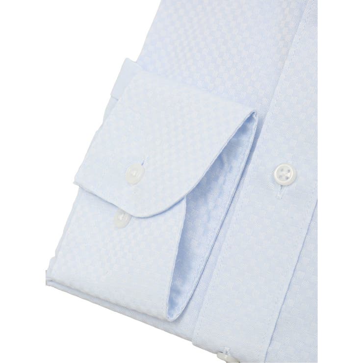 【WEB限定】形態安定 吸水速乾 スタンダードフィット ワイドカラー長袖シャツ | TAKA-Q MEN | 詳細画像3 