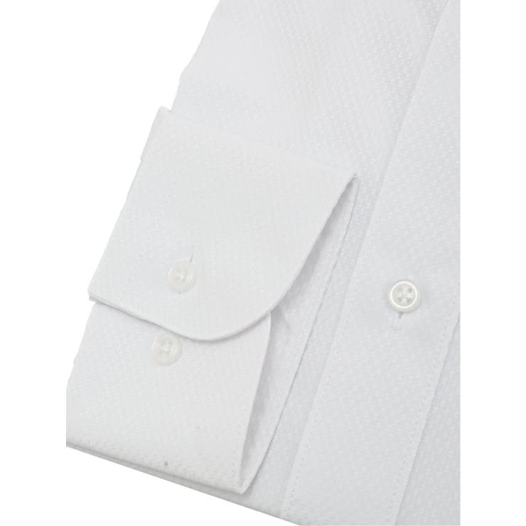 【WEB限定】形態安定 吸水速乾 スタンダードフィット ワイドカラー長袖シャツ | TAKA-Q MEN | 詳細画像3 