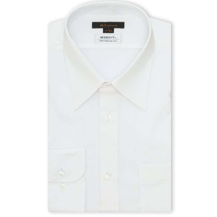 01白 | 綿100% ノンアイロン NEWスタンダードフィット | TAKA-Q MEN