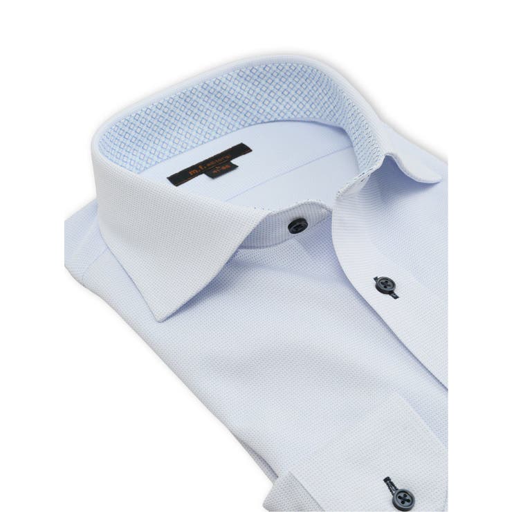 ノンアイロンストレッチ NEWスタンダードフィット カッタウェイ長袖ニットシャツ | TAKA-Q MEN | 詳細画像2 