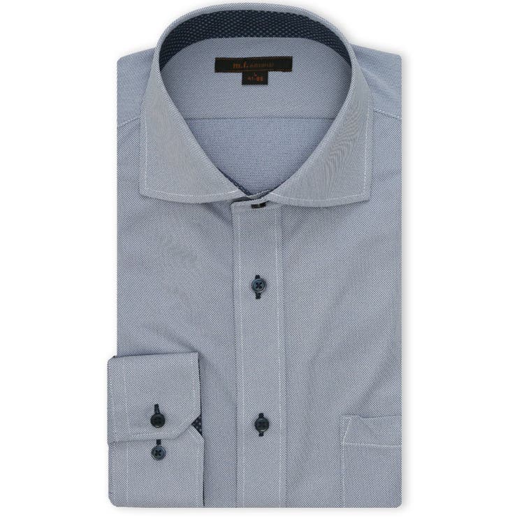 ノンアイロンストレッチ NEWスタンダードフィット カッタウェイ長袖ニットシャツ | TAKA-Q MEN | 詳細画像1 