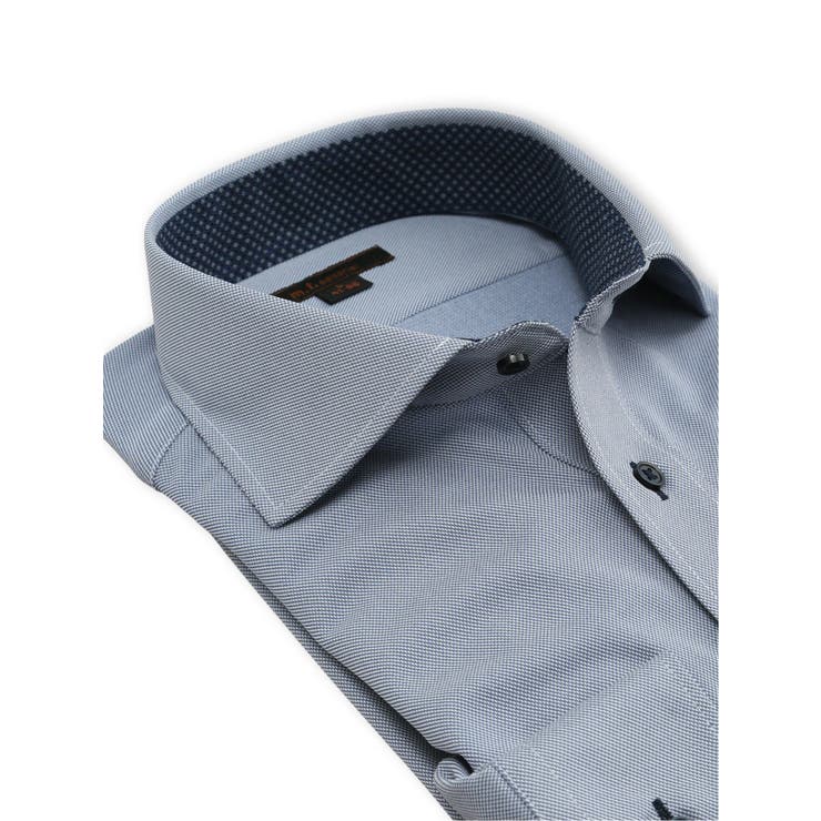 ノンアイロンストレッチ NEWスタンダードフィット カッタウェイ長袖ニットシャツ | TAKA-Q MEN | 詳細画像2 