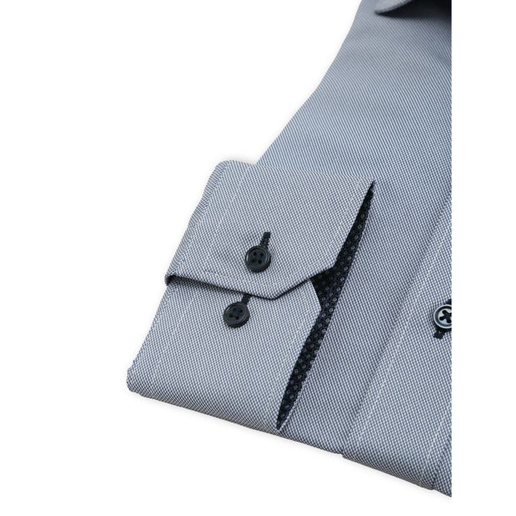 ノンアイロンストレッチ NEWスタンダードフィット カッタウェイ長袖ニットシャツ | TAKA-Q MEN | 詳細画像3 