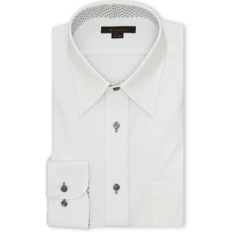 ノンアイロンストレッチ NEWスタンダードフィット レギュラーカラー長袖ニットシ… | TAKA-Q MEN | 詳細画像1 