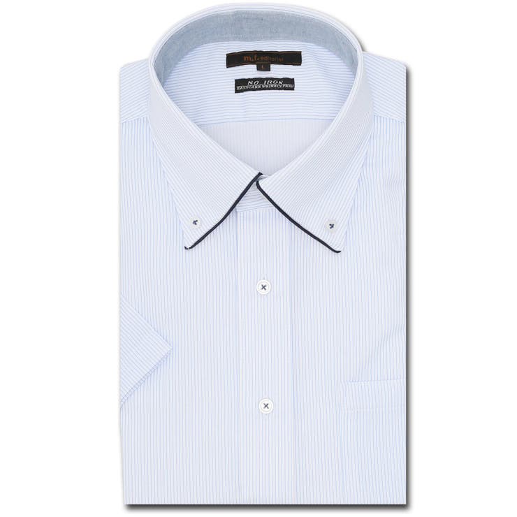 ノーアイロンストレッチ スタンダードフィット ドゥエボタンダウン半袖ニットシャツ | TAKA-Q MEN | 詳細画像1 