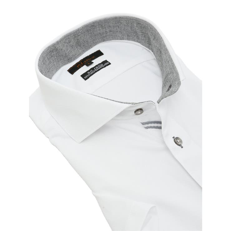 ノーアイロンストレッチ スタンダードフィット カッタウェイ半袖ニットシャツ | TAKA-Q MEN | 詳細画像2 