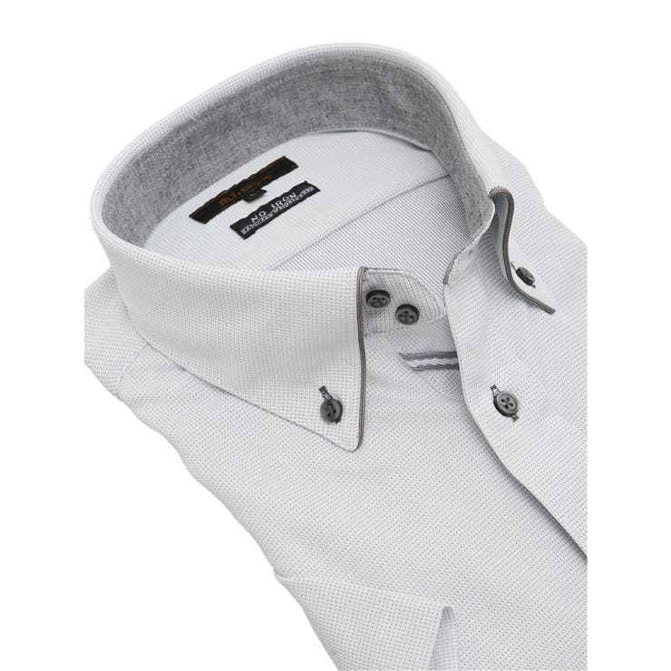 ノーアイロンストレッチ スタンダードフィット ドゥエボタンダウン半袖ニットシャツ | TAKA-Q MEN | 詳細画像2 