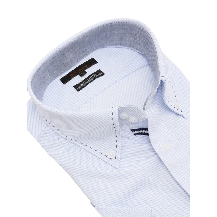 ノーアイロンストレッチ スタンダードフィット ドゥエボタンダウン半袖ニットシャツ | TAKA-Q MEN | 詳細画像2 