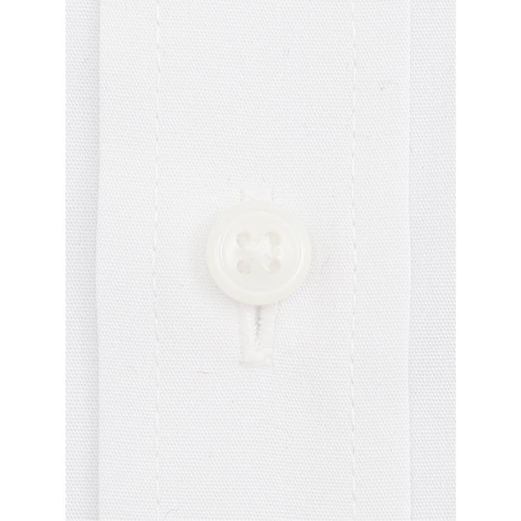 【白無地】形態安定 吸水速乾 スリムフィット レギュラーカラー長袖シャツ | TAKA-Q MEN | 詳細画像4 