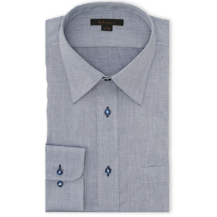 75紺 | 形態安定 吸水速乾 NEWスタンダードフィット レギュラーカラー長袖シャツ | TAKA-Q MEN