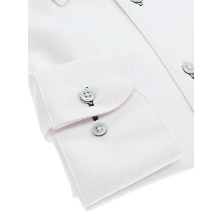 ノーアイロンストレッチ スリムフィットドゥエ長袖ニットシャツ | TAKA-Q MEN | 詳細画像3