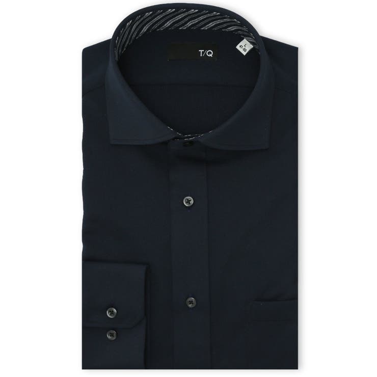 ノンアイロンストレッチ NEWスタンダードフィット カッタウェイ長袖ニットシャツ | TAKA-Q MEN | 詳細画像1 