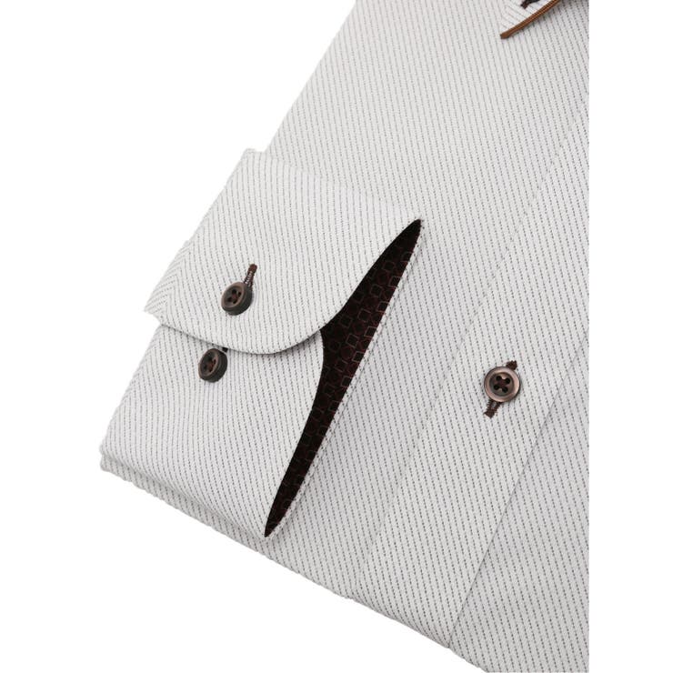 ノーアイロンストレッチ スタンダードフィット ボタンダウン長袖ニットシャツ | TAKA-Q MEN | 詳細画像3