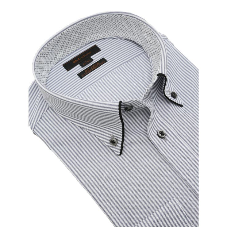 ノーアイロンストレッチ スタンダードフィット ボタンダウン長袖ニットシャツ | TAKA-Q MEN | 詳細画像2 