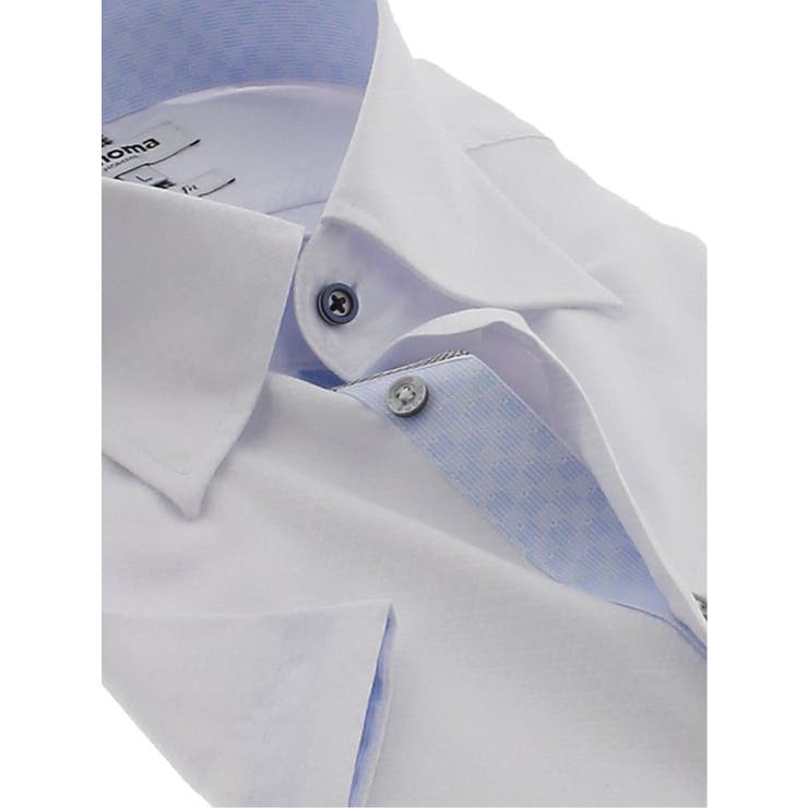 アイスカプセル形態安定 スリムフィット スナップダウン半袖シャツ | TAKA-Q MEN | 詳細画像4 