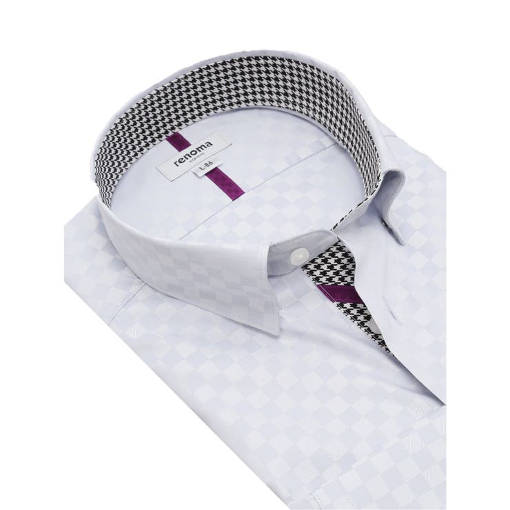 形態安定 スタンダードフィット ショートレギュラーカラースナップダウン長袖シャツ | TAKA-Q MEN | 詳細画像2 