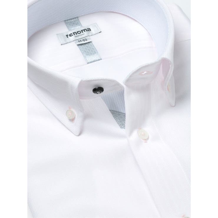 ノーアイロンストレッチ レギュラーフィット ボタンダウン長袖ニットシャツ | TAKA-Q MEN | 詳細画像2 