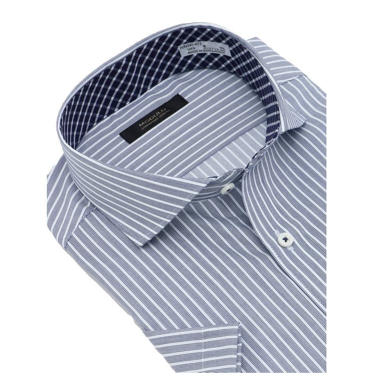 MODULO 形態安定 スリムフィット カッタウェイ半袖シャツ | TAKA-Q MEN | 詳細画像2 