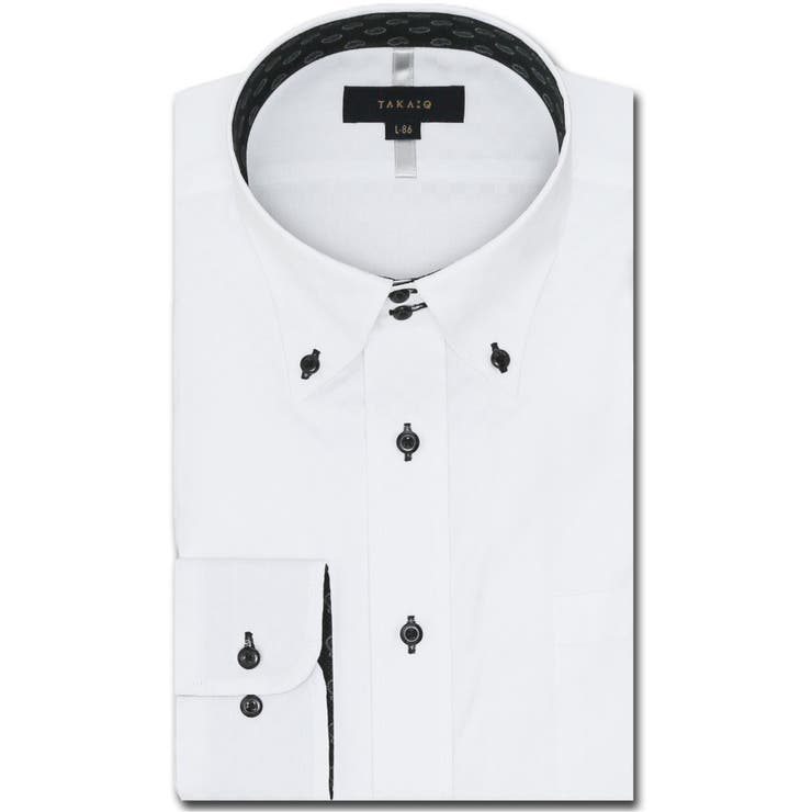 形態安定 スタンダードフィット ドゥエボタンダウン長袖シャツ | TAKA-Q MEN | 詳細画像1 