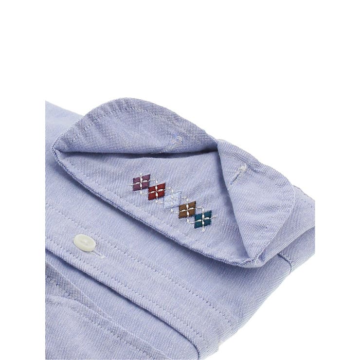 プラチナムオックス スリムフィット ボタンダウン長袖シャツ | TAKA-Q MEN | 詳細画像4 