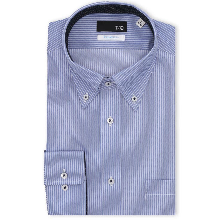 アイスカプセル NEWスタンダードフィット ボタンダウン長袖ニットシャツ | TAKA-Q MEN | 詳細画像1 