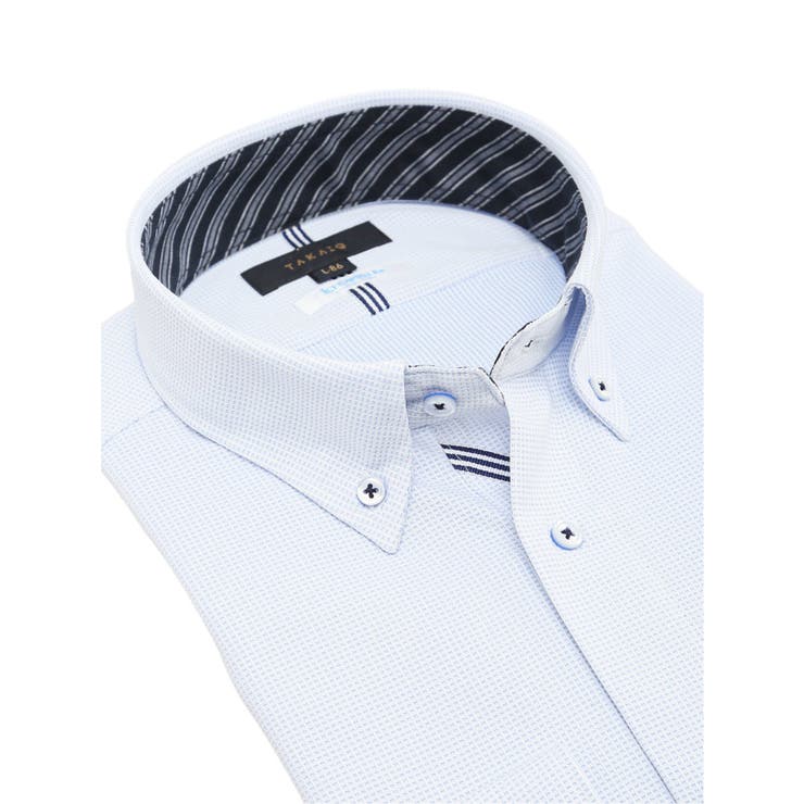 アイスカプセル スタンダードフィット ボタンダウン長袖ニットシャツ | TAKA-Q MEN | 詳細画像2 