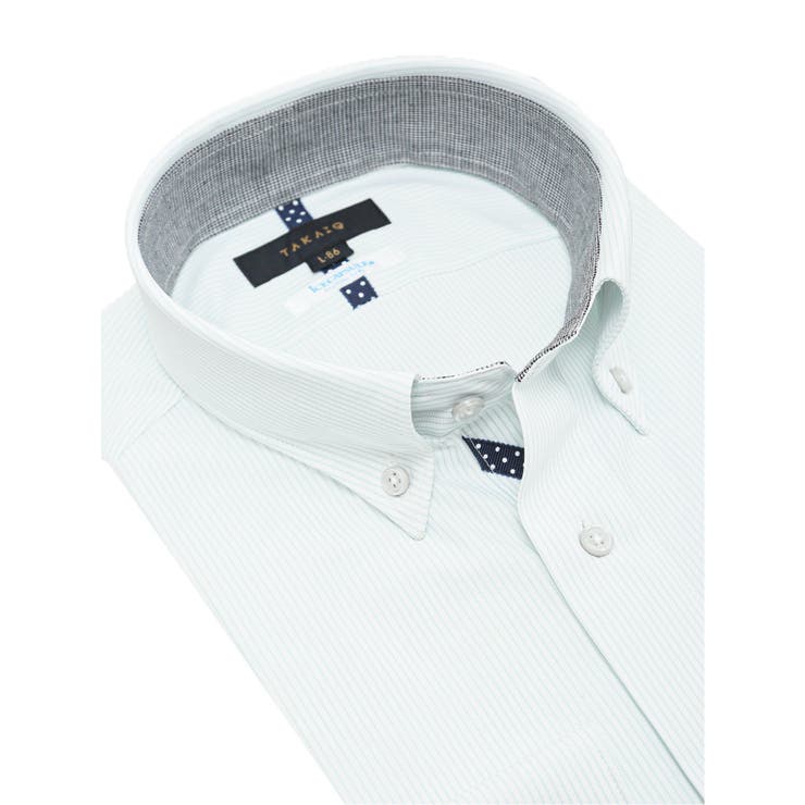 アイスカプセル スタンダードフィット ボタンダウン長袖ニットシャツ | TAKA-Q MEN | 詳細画像2 