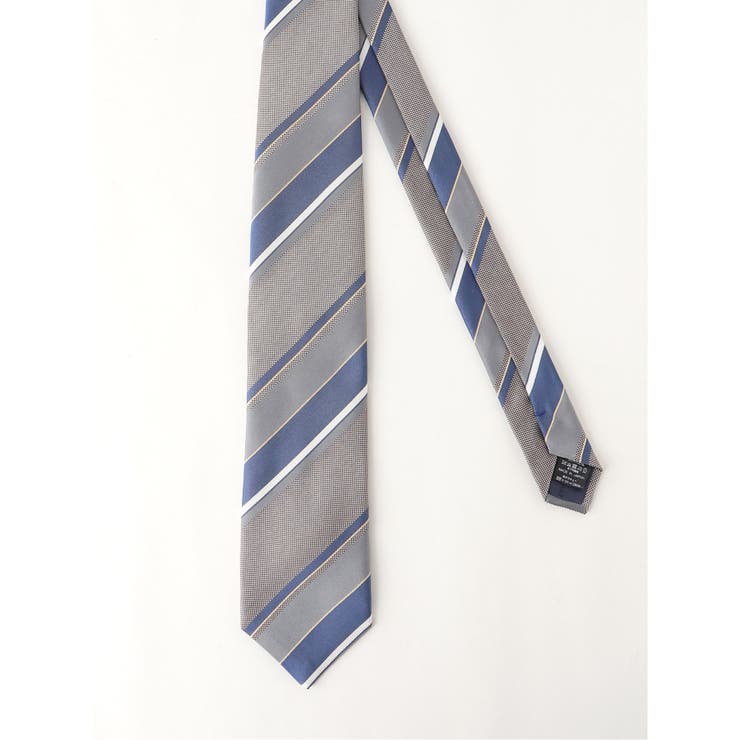 日本製 シルクストライプ柄 レギュラータイ 8.0cm幅 | TAKA-Q MEN | 詳細画像2 