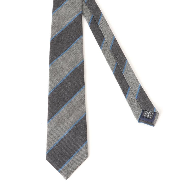 日本製 シルク起毛 ストライプ柄 レギュラータイ 8.0cm幅 | TAKA-Q MEN | 詳細画像2 