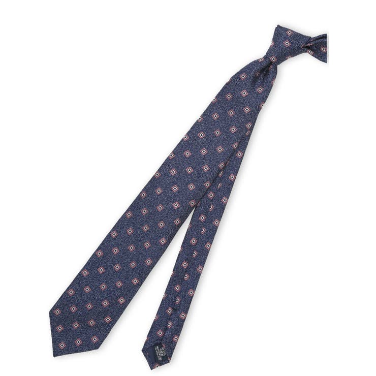 75紺 | ファットゥーラ/FATTURA シルク撥水加工 レギュラータイ 8.0cm幅 | TAKA-Q MEN