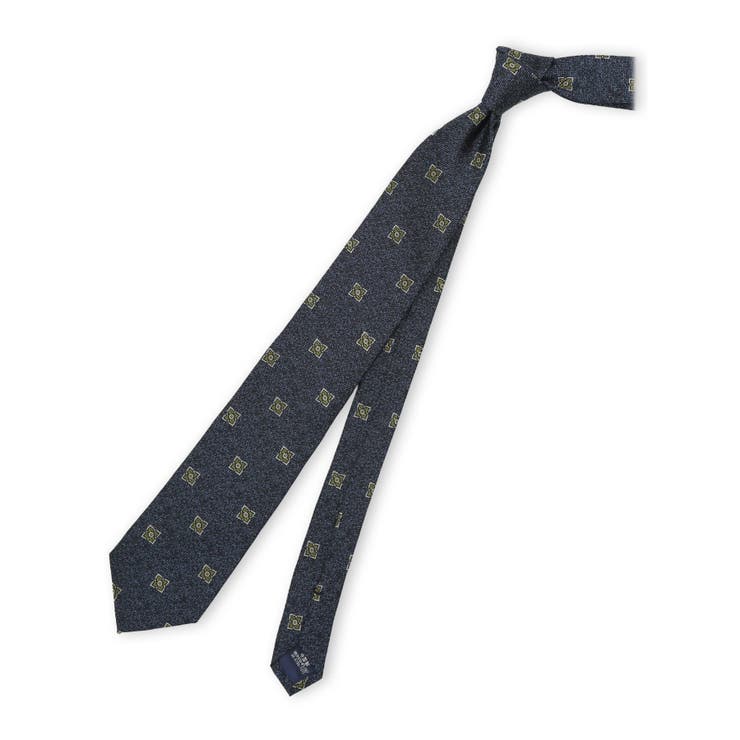 75紺 | ファットゥーラ/FATTURA シルク撥水加工 レギュラータイ 8.0cm幅 | TAKA-Q MEN