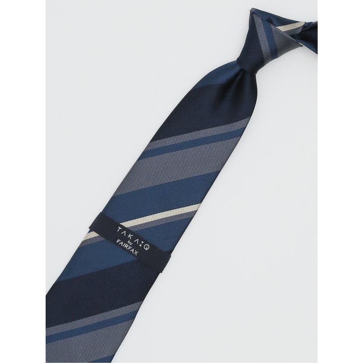 TAKA-Q×FAIRFAX シルクストライプ柄 レギュラータイ 8.0cm幅 | TAKA-Q MEN | 詳細画像2 