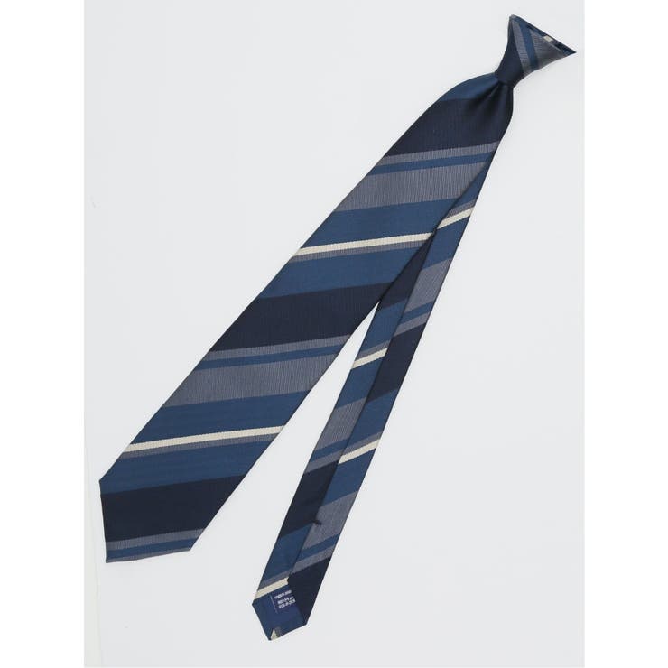 74ダルブルー | TAKA-Q×FAIRFAX シルクストライプ柄 レギュラータイ 8.0cm幅 | TAKA-Q MEN