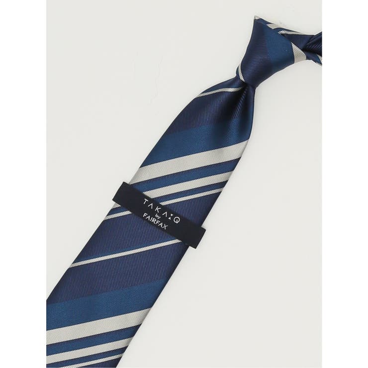 TAKA-Q×FAIRFAX シルクストライプ柄 レギュラータイ 8.0cm幅 | TAKA-Q MEN | 詳細画像2 