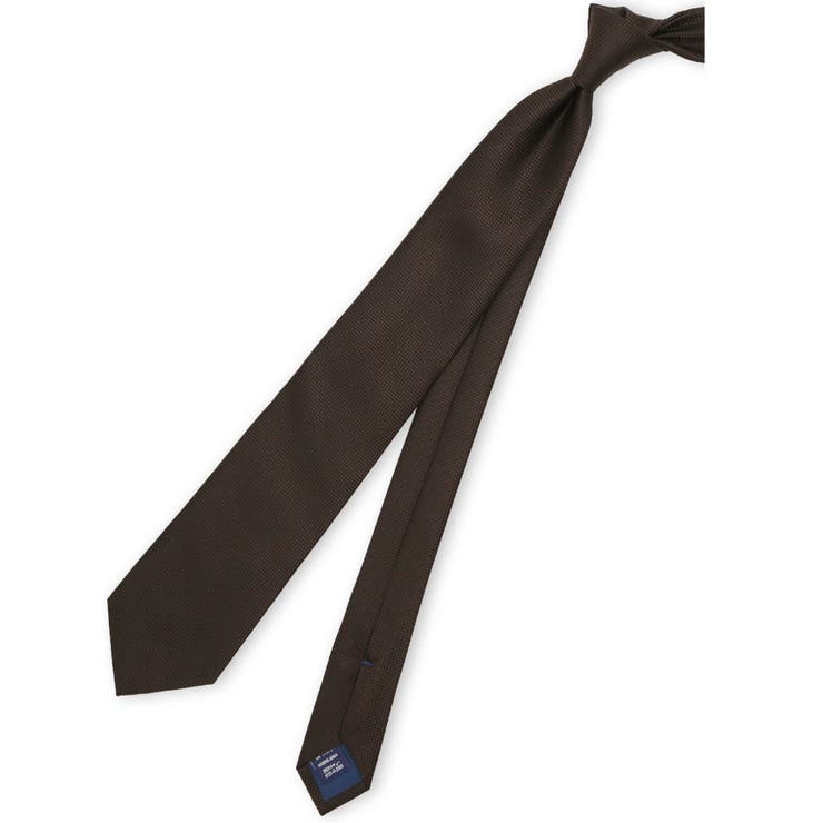 35こげ茶 | TAKA-Q×FAIRFAX シルクソリッド レギュラータイ 8.0cm幅 | TAKA-Q MEN