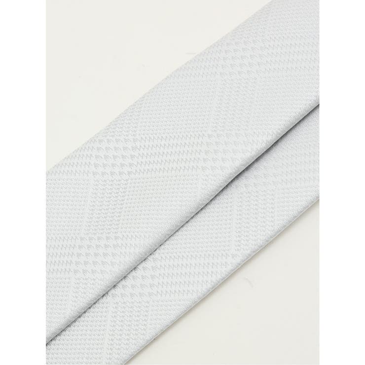 フォーマルネクタイ＆チーフ＆タイバー BOXセット グレンチェック | TAKA-Q MEN | 詳細画像5 