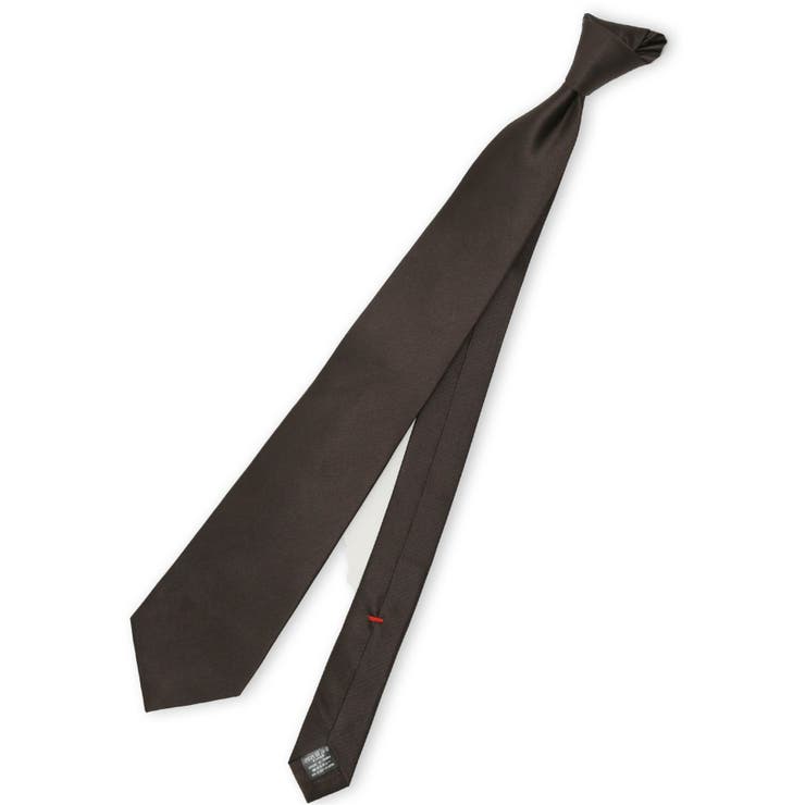 30茶 | セッテピエゲ シルクソリッド レギュラータイ 8cm幅 | TAKA-Q MEN