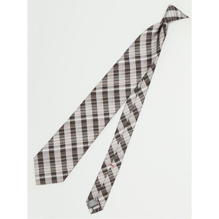 セッテピエゲ シルクチェック柄 レギュラータイ 8.5cm幅 | TAKA-Q MEN | 詳細画像1 
