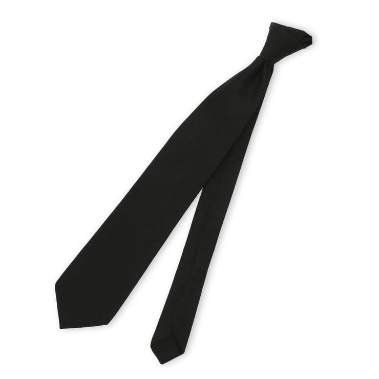 05黒 | シルクウール ソリッド レギュラータイ 8cm幅 | TAKA-Q MEN