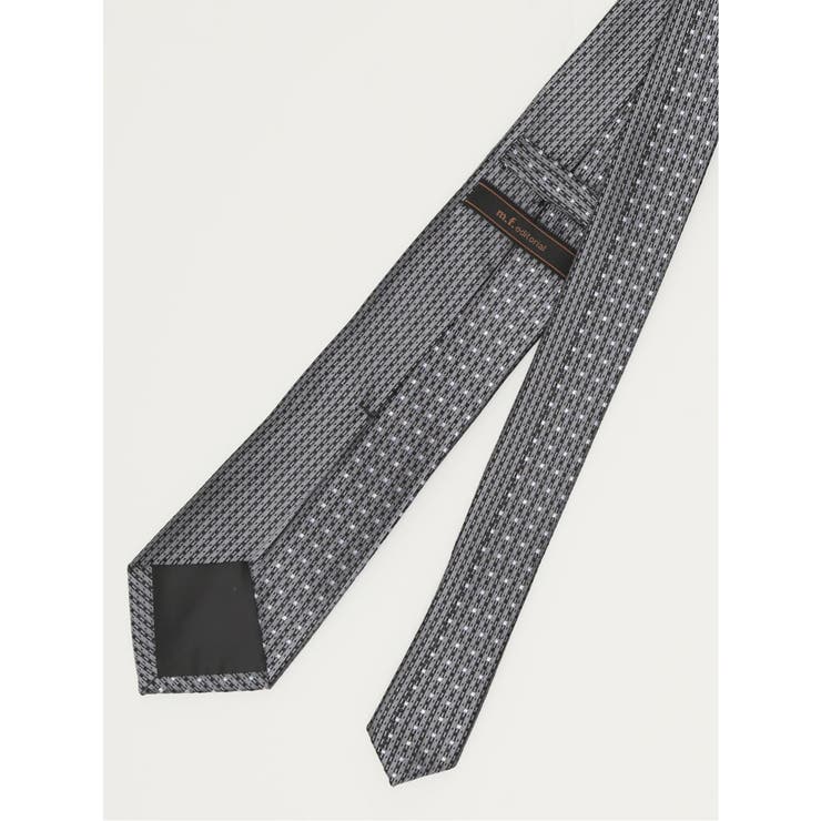 シルク混 パネル柄 レギュラータイ 7.5cm幅 | TAKA-Q MEN | 詳細画像3 