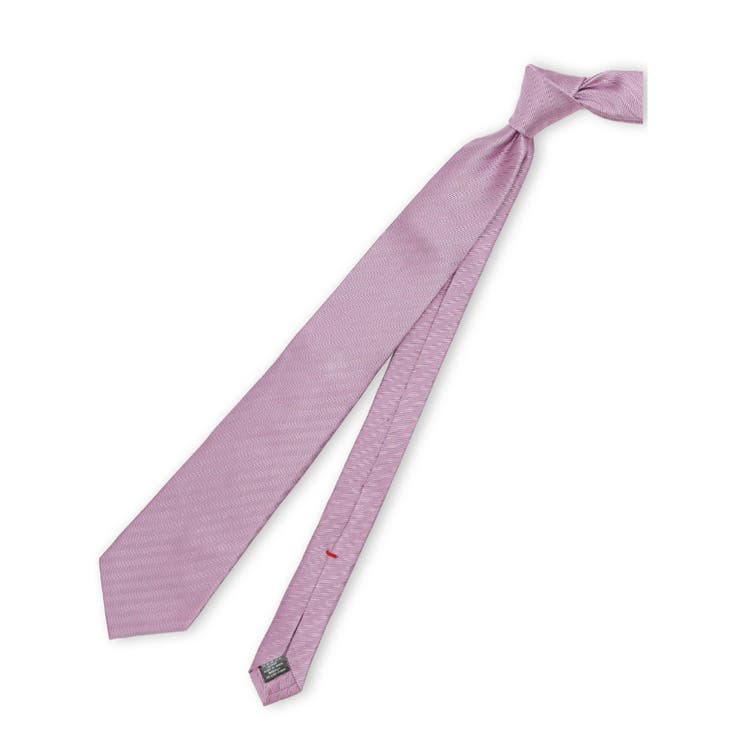 12ピンク | セッテピエゲ シルクソリッド レギュラータイ 8cm幅 | TAKA-Q MEN