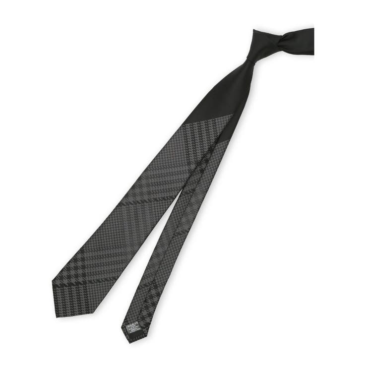 シルク混 パネル柄 ナロータイ 7.5cm幅 | TAKA-Q MEN | 詳細画像1 