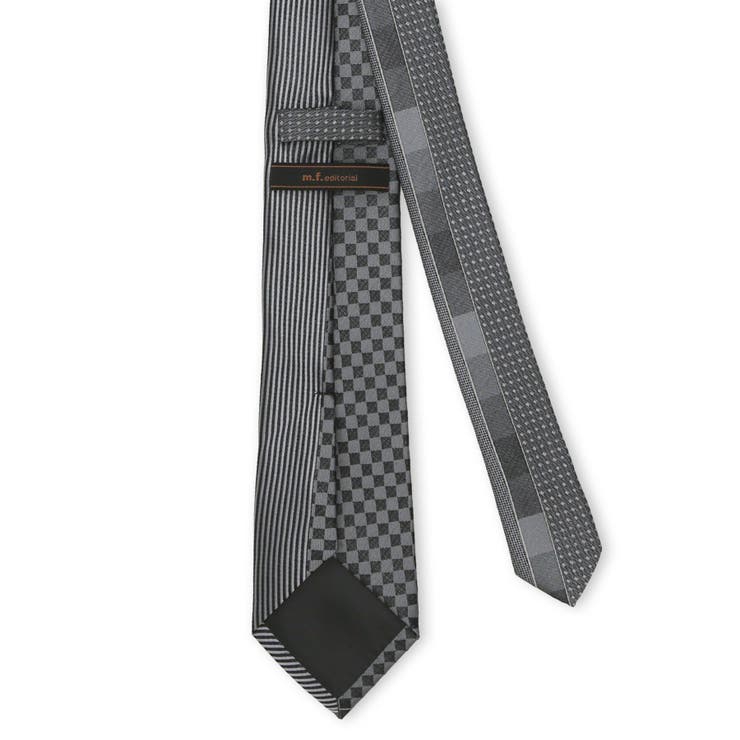 シルク混 パネル柄 ナロータイ 7.5cm幅 | TAKA-Q MEN | 詳細画像2 